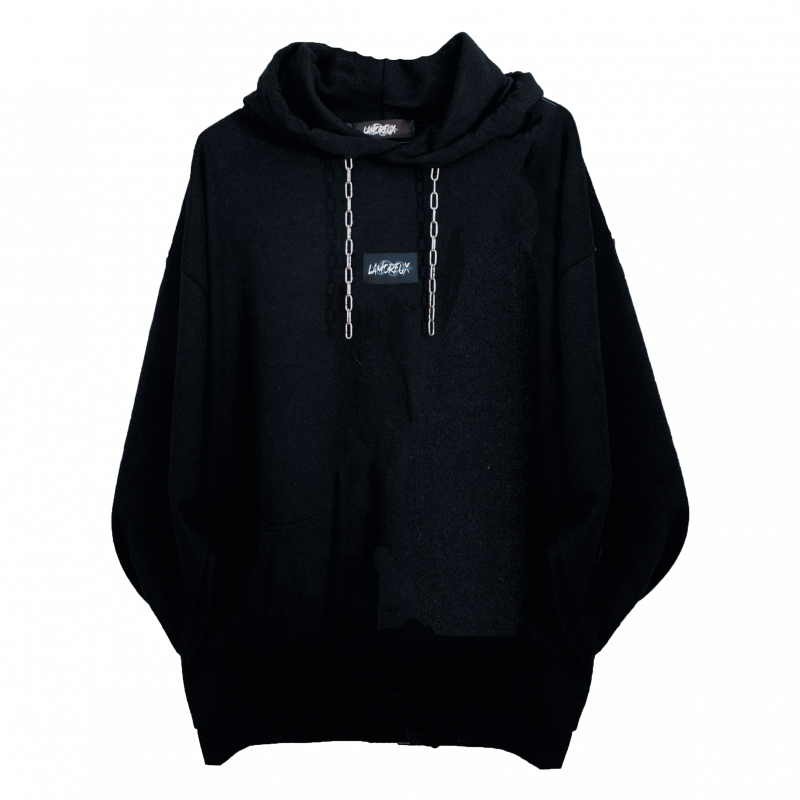 Hoodie NL-03 black unisex hoodie | Lamoreux Studio